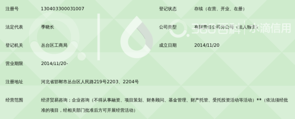 融宜寶積家信息咨詢(北京)邯鄲分公司